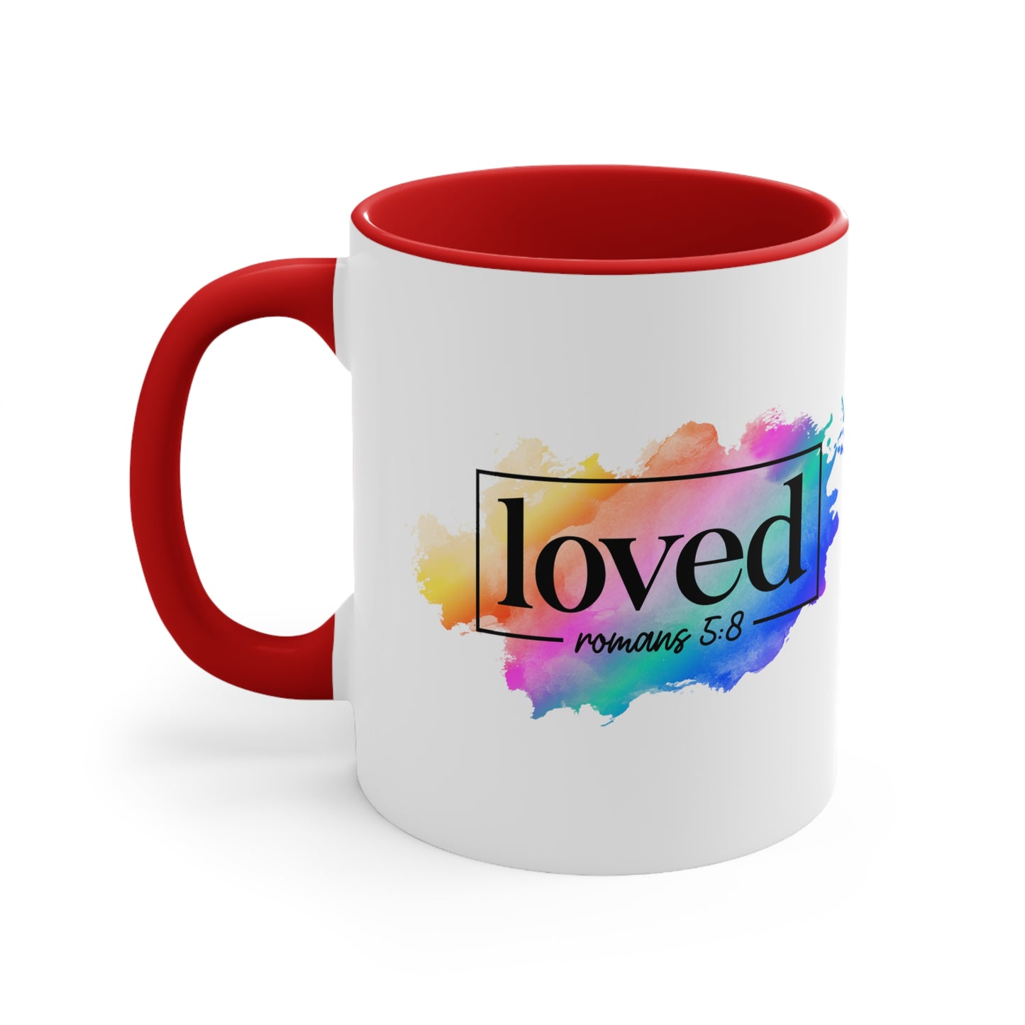 LOVED - 5 Colors Accent Coffee Mug, 11oz