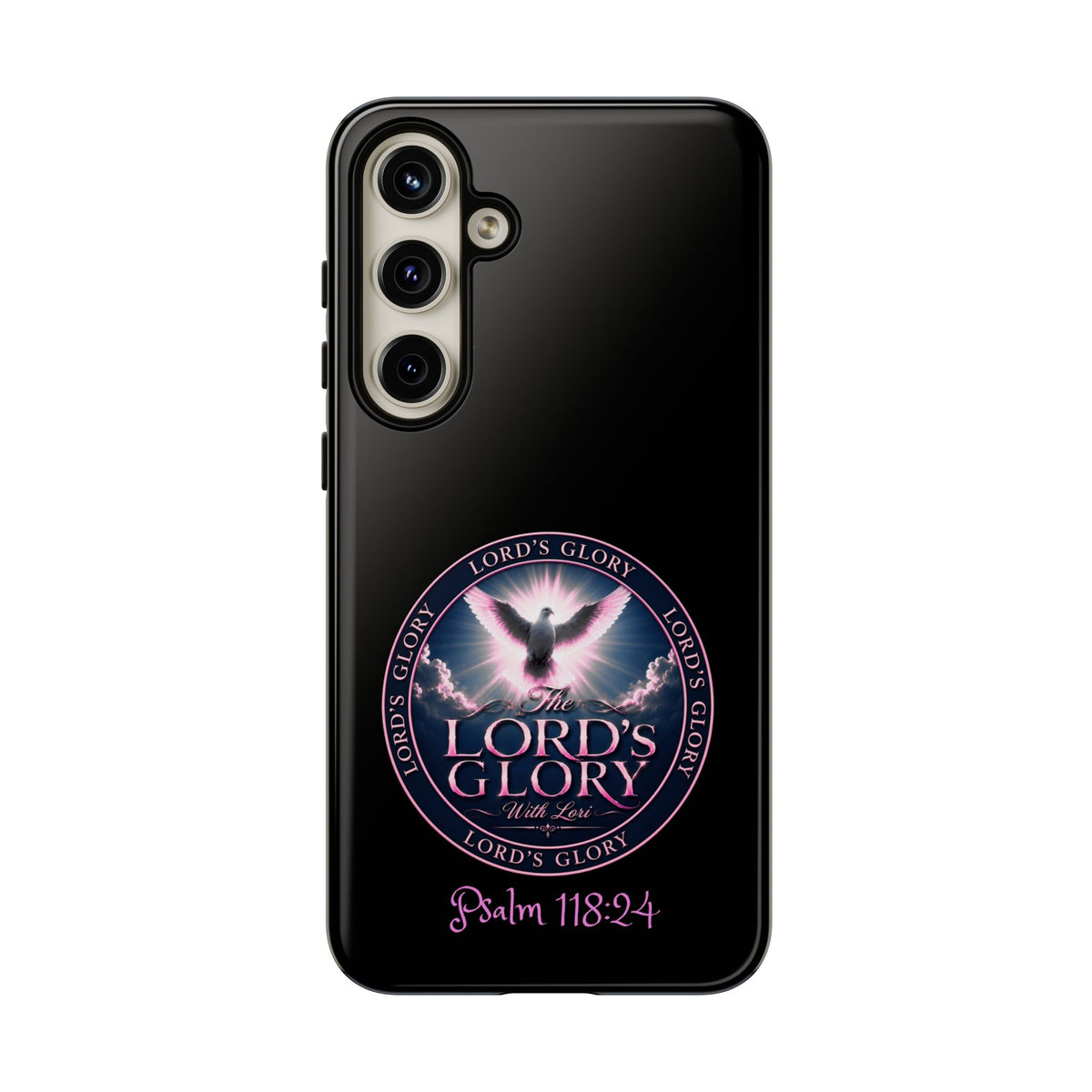 Christian Phone Case – "Lord's Glory with Lori" Dove Design Tough Case (Protective Phone Cover)