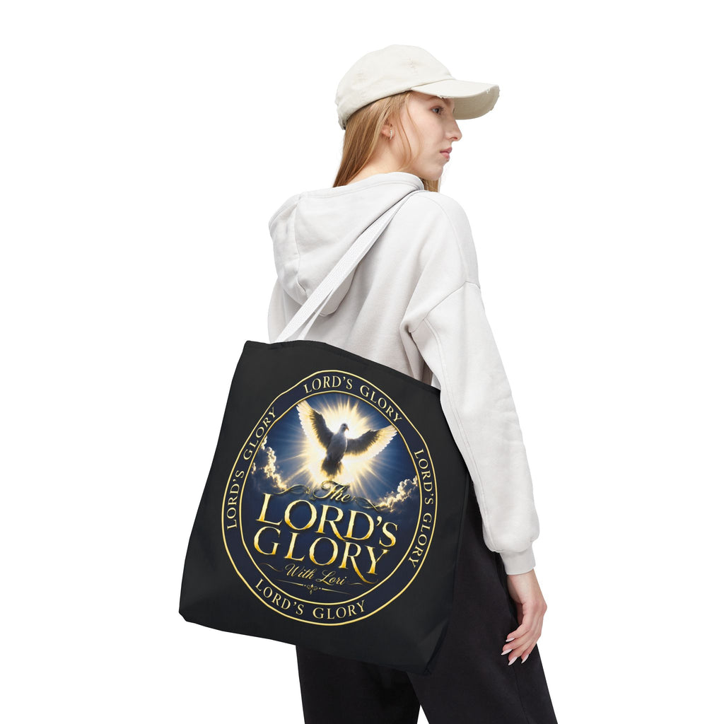 Tote Bag — "The Lord's Glory with Lori" Christian Dove Tote (Faith-Inspired Church Bag)