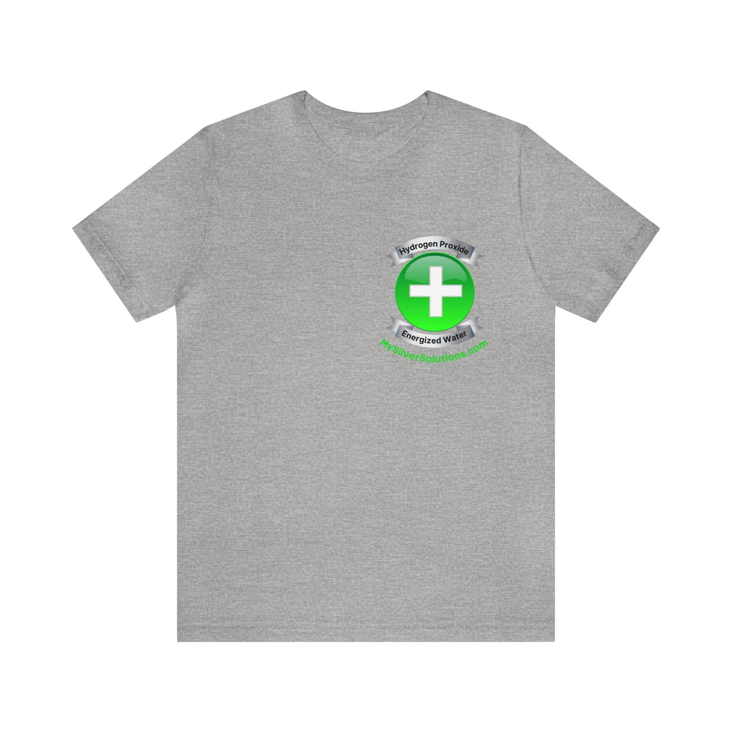 Hydrogen Peroxide Food Grade MySilverSolutions.com - Unisex Jersey Short Sleeve Tee