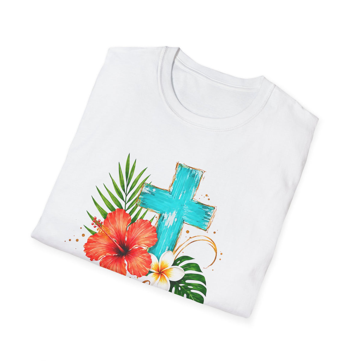 Sunshine & Jesus T-Shirt — Tropical Cross Christian Tee