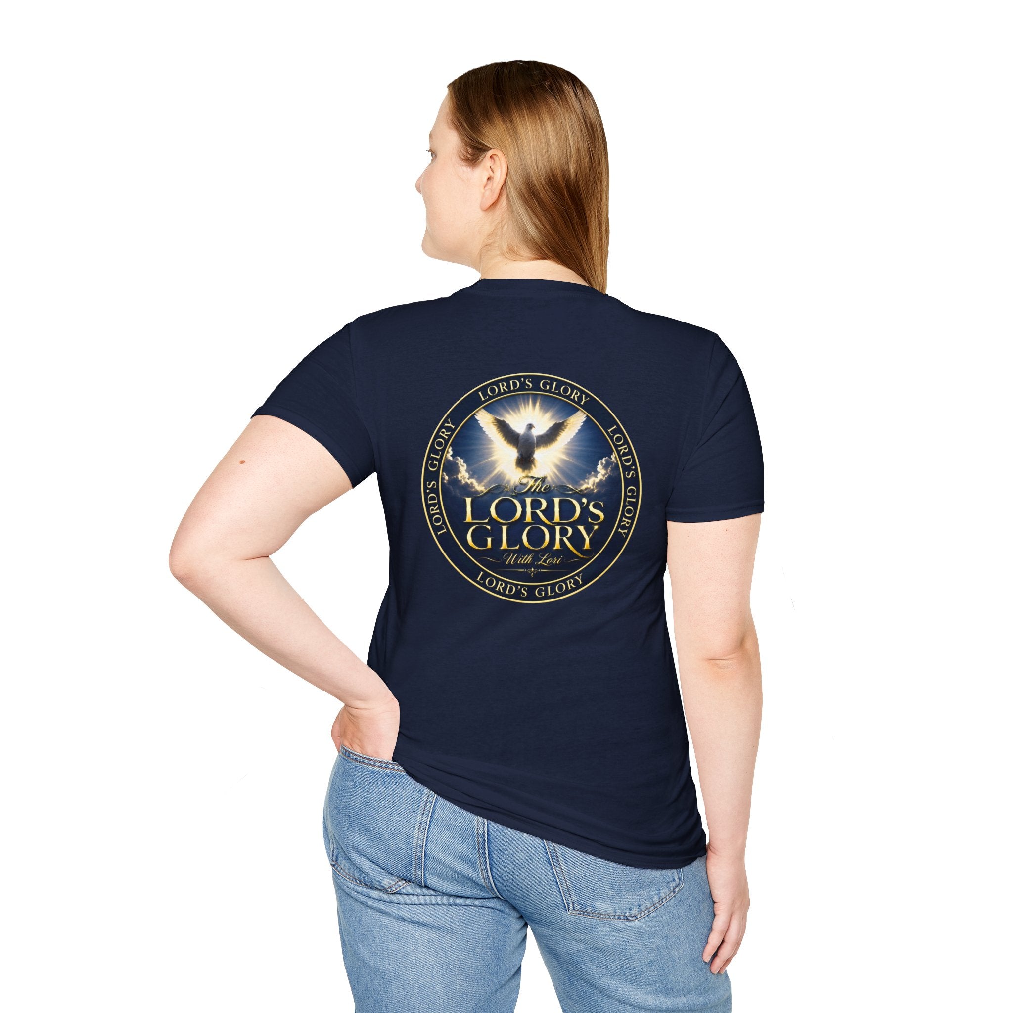 Lord's Glory with Lori Dove T‑Shirt — Christian Faith Logo Tee