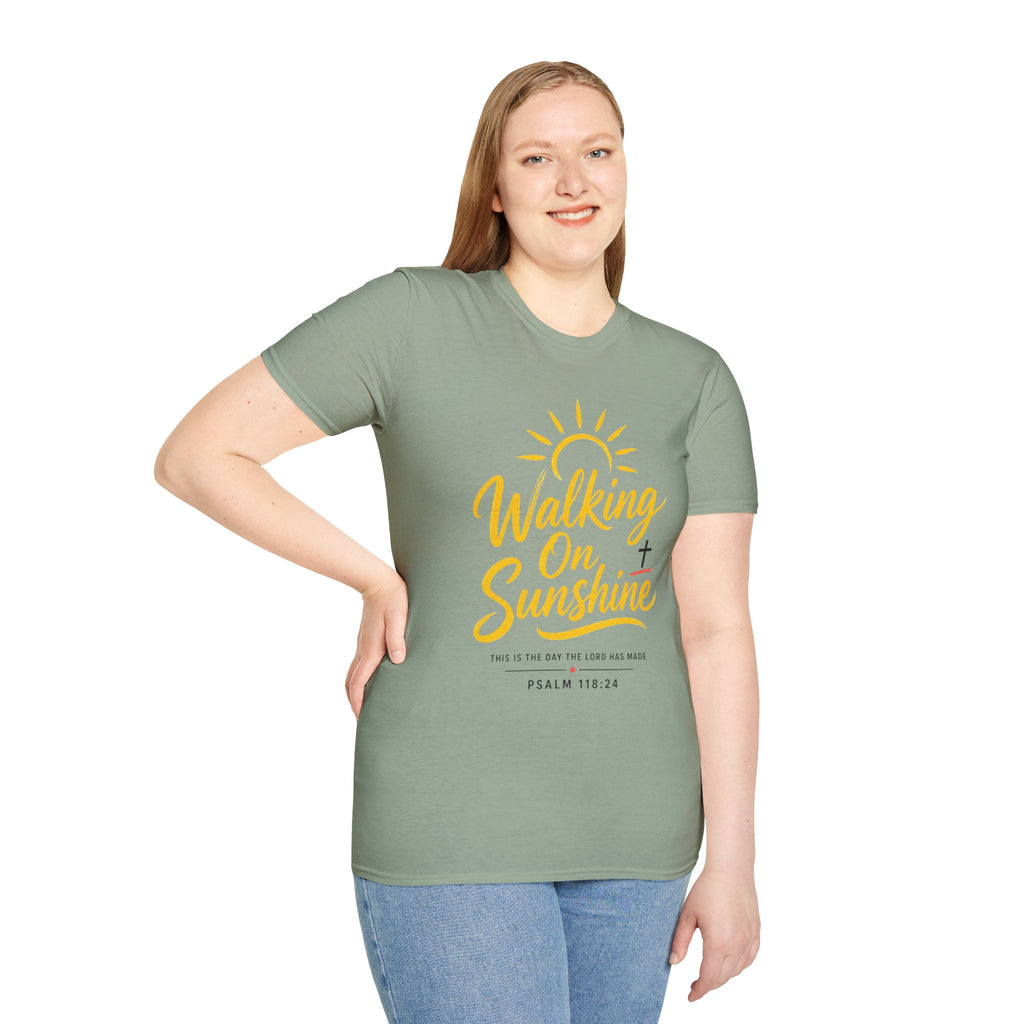 Walking on Sunshine Psalms 118:24 Softstyle T-Shirt