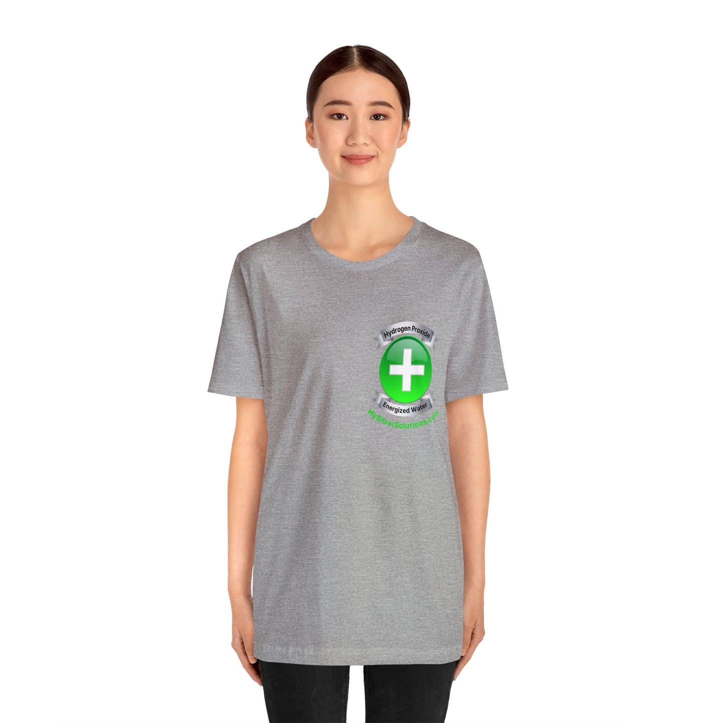 Hydrogen Peroxide Food Grade MySilverSolutions.com - Unisex Jersey Short Sleeve Tee