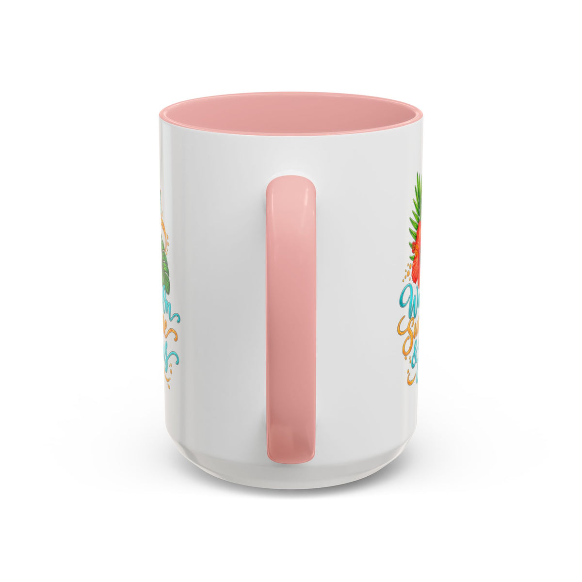 Walking on Sunshine & Jesus Coffee Mug – Floral Cross Accent Mug