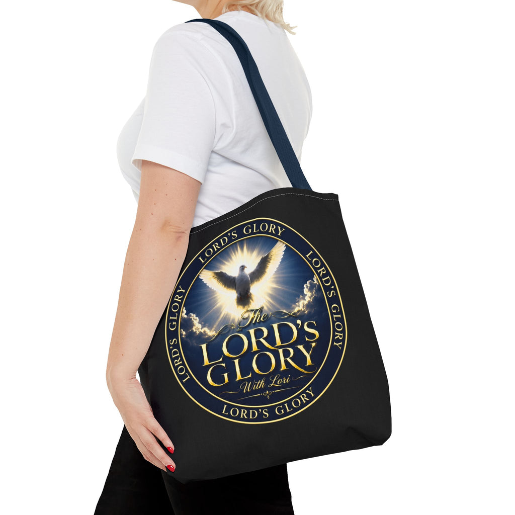 Tote Bag — "The Lord's Glory with Lori" Christian Dove Tote (Faith-Inspired Church Bag)