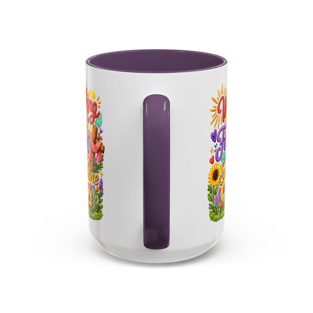 Walking by Faith and Sunshine Inspirational Coffee Mug