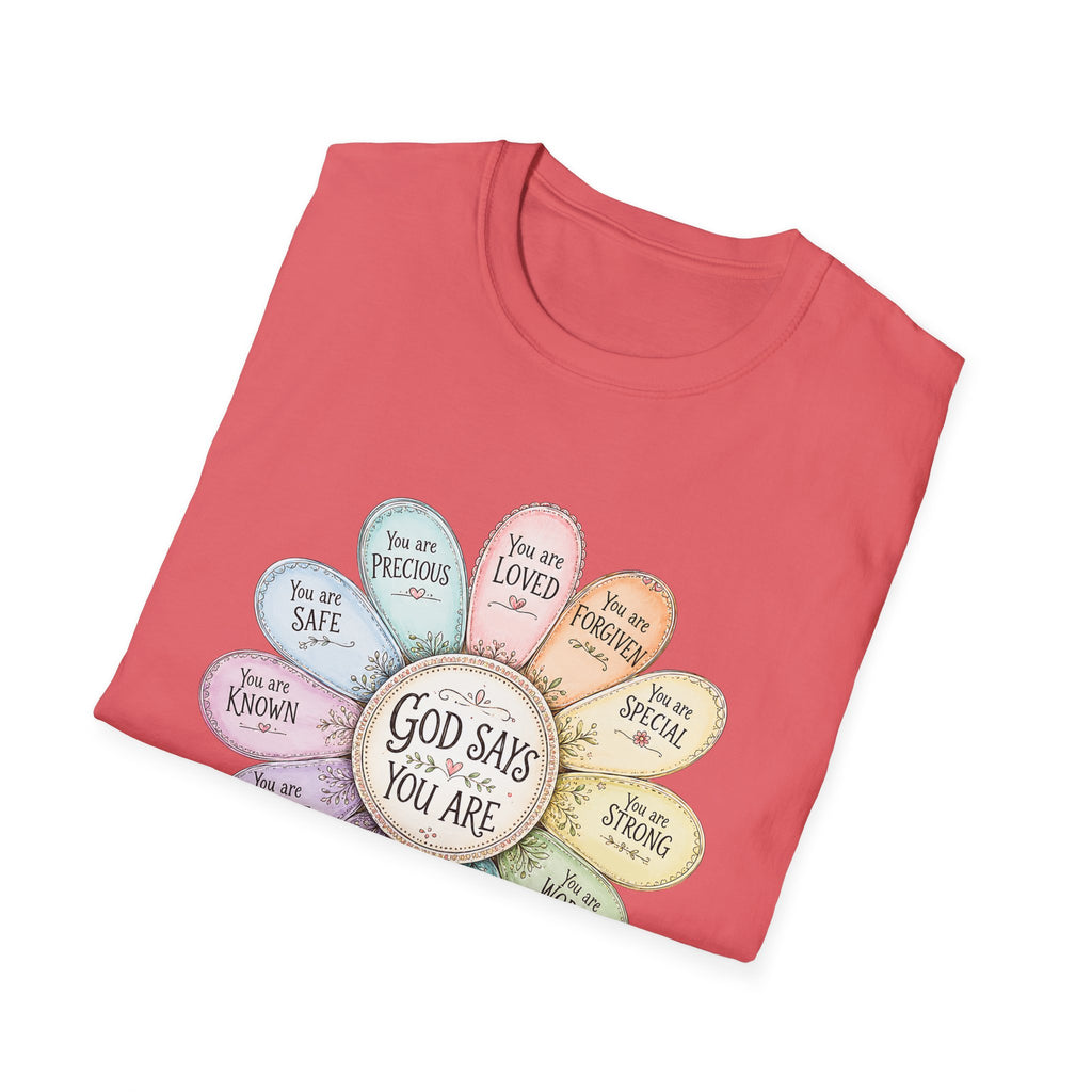 God Says You Are Loved Inspirational Christian T-Shirt