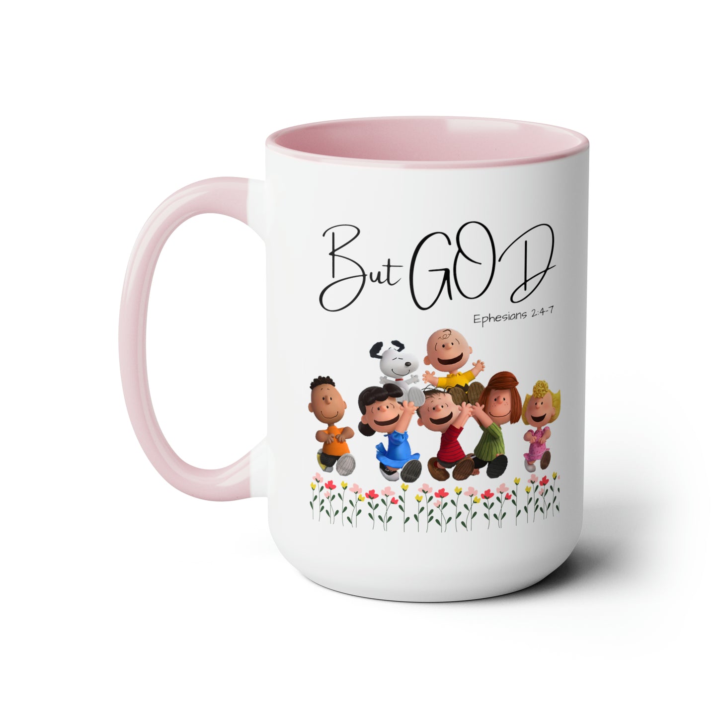 But GOD - Two-Tone Coffee Mugs, 15oz