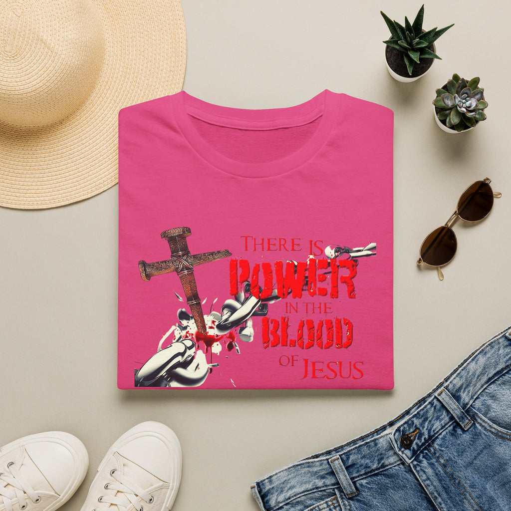 There's Power in the Blood of Jesus T-Shirt — Christian Cross Faith Shirt (Washed by the Blood)