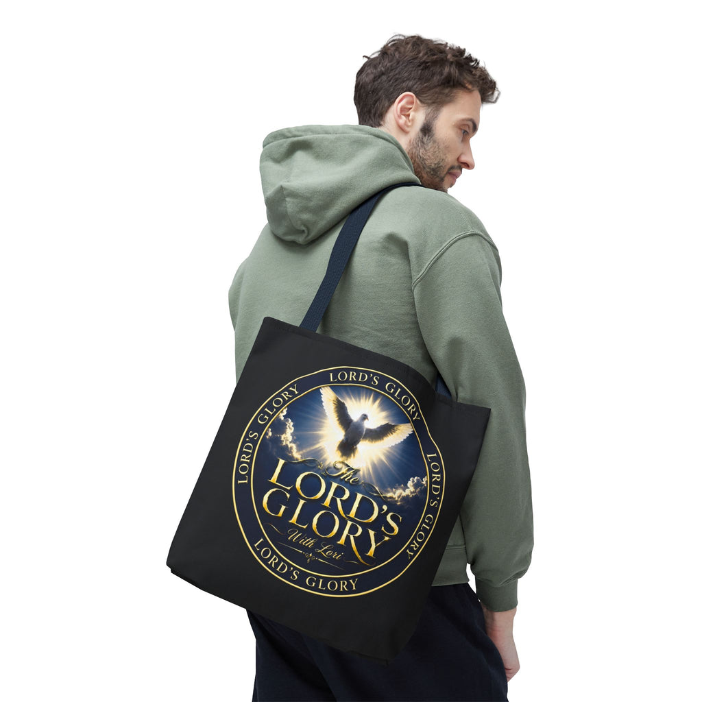 Tote Bag — "The Lord's Glory with Lori" Christian Dove Tote (Faith-Inspired Church Bag)