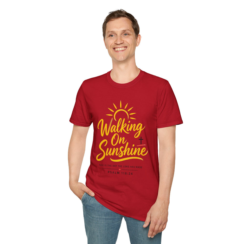 Walking on Sunshine Psalms 118:24 Softstyle T-Shirt