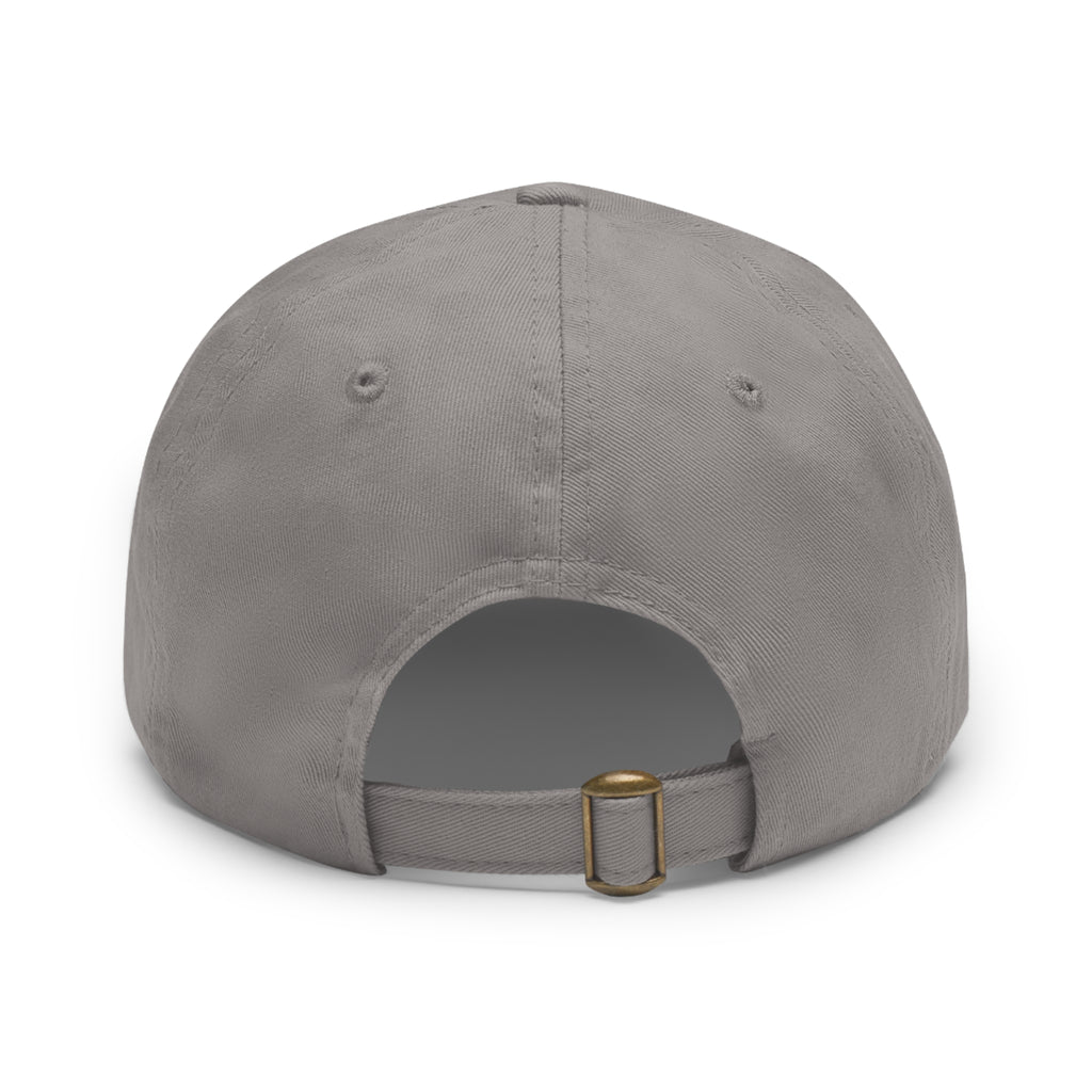 Sunshine Smiles Dad Hat — Round Leather Patch ‘Always Brighter’