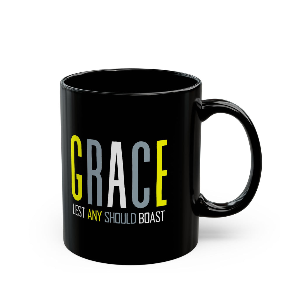 Christian Grace Lest Any Should Boast Mug, Religious Coffee Cup, Inspirational Tea Mug, Christian Gift, Graceful Scripture Mug