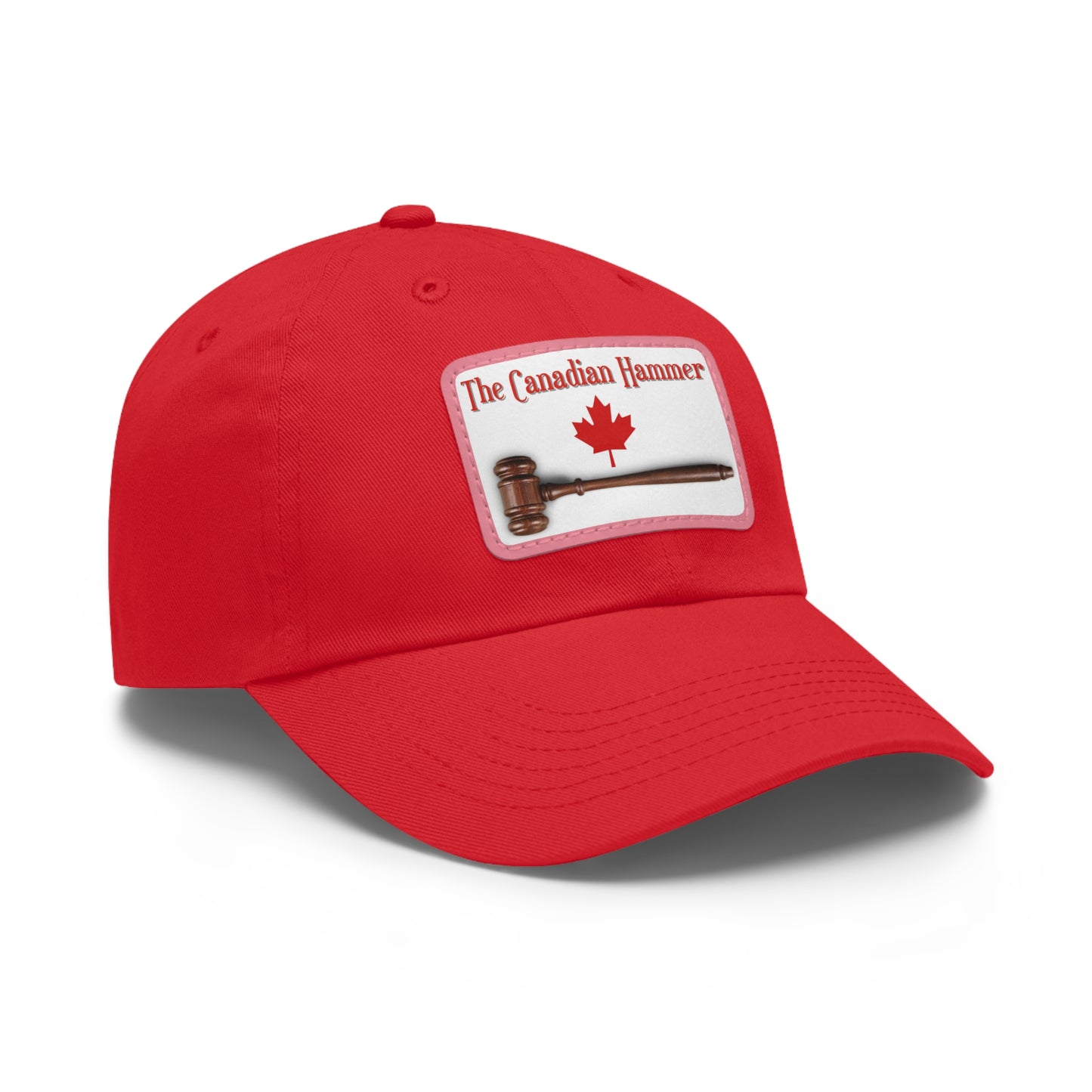 The Canadian Hammer / Barry Wunsch / #TheCanadianHammer Mom and Dad Hat with Leather Patch (Rectangle)