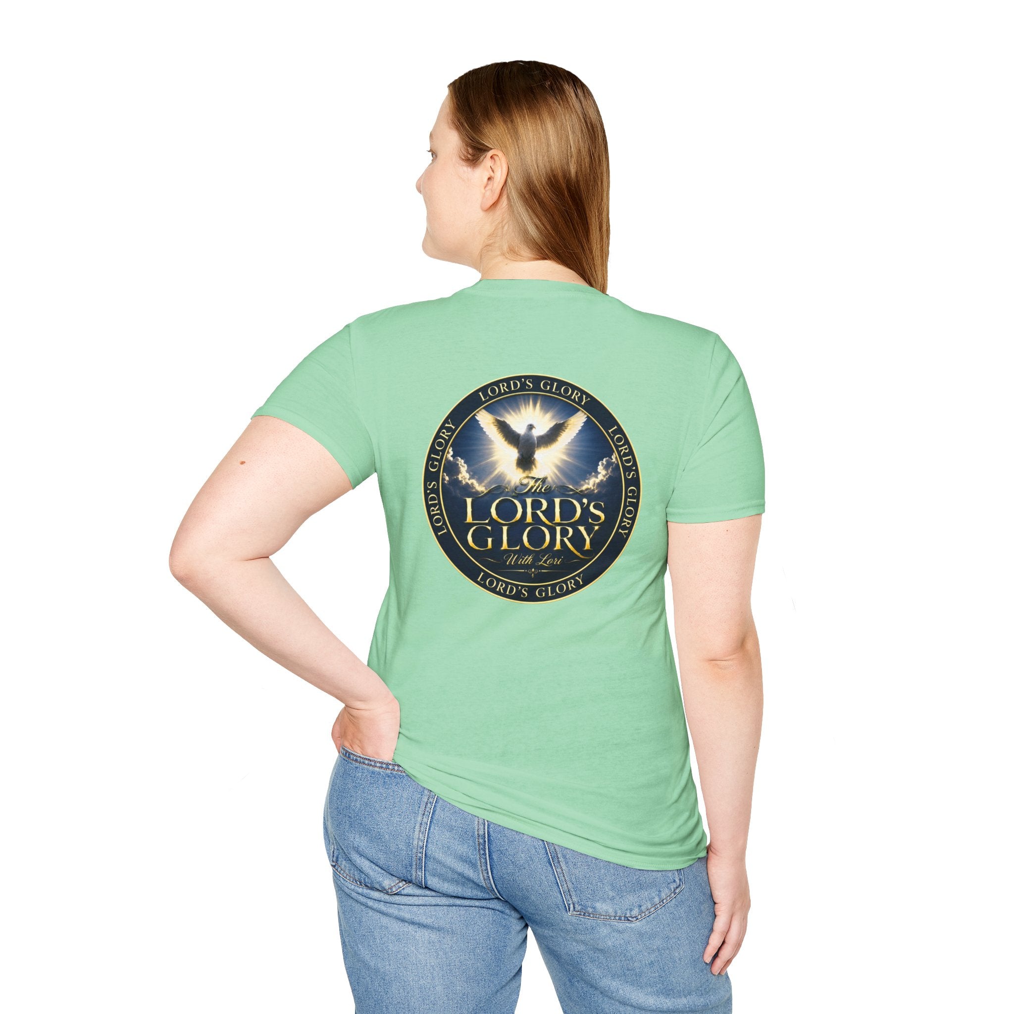Lord's Glory with Lori Dove T‑Shirt — Christian Faith Logo Tee