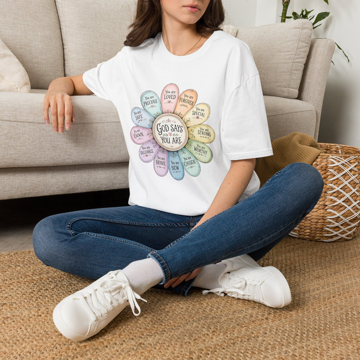 God Says You Are Loved Inspirational Christian T-Shirt