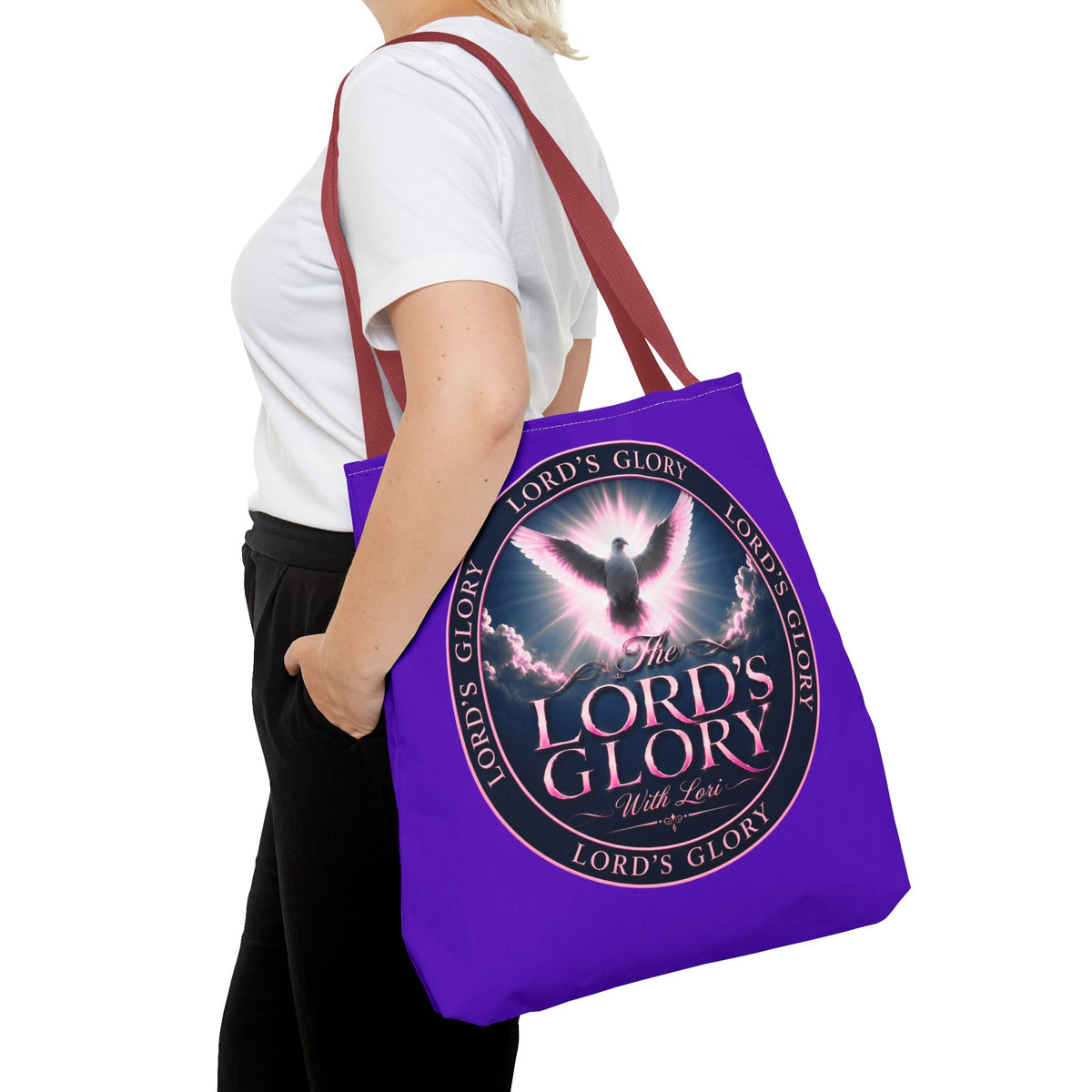 Inspirational 'The Lord's Glory with Lori' Tote Bag — Christian Faith AOP Shopper