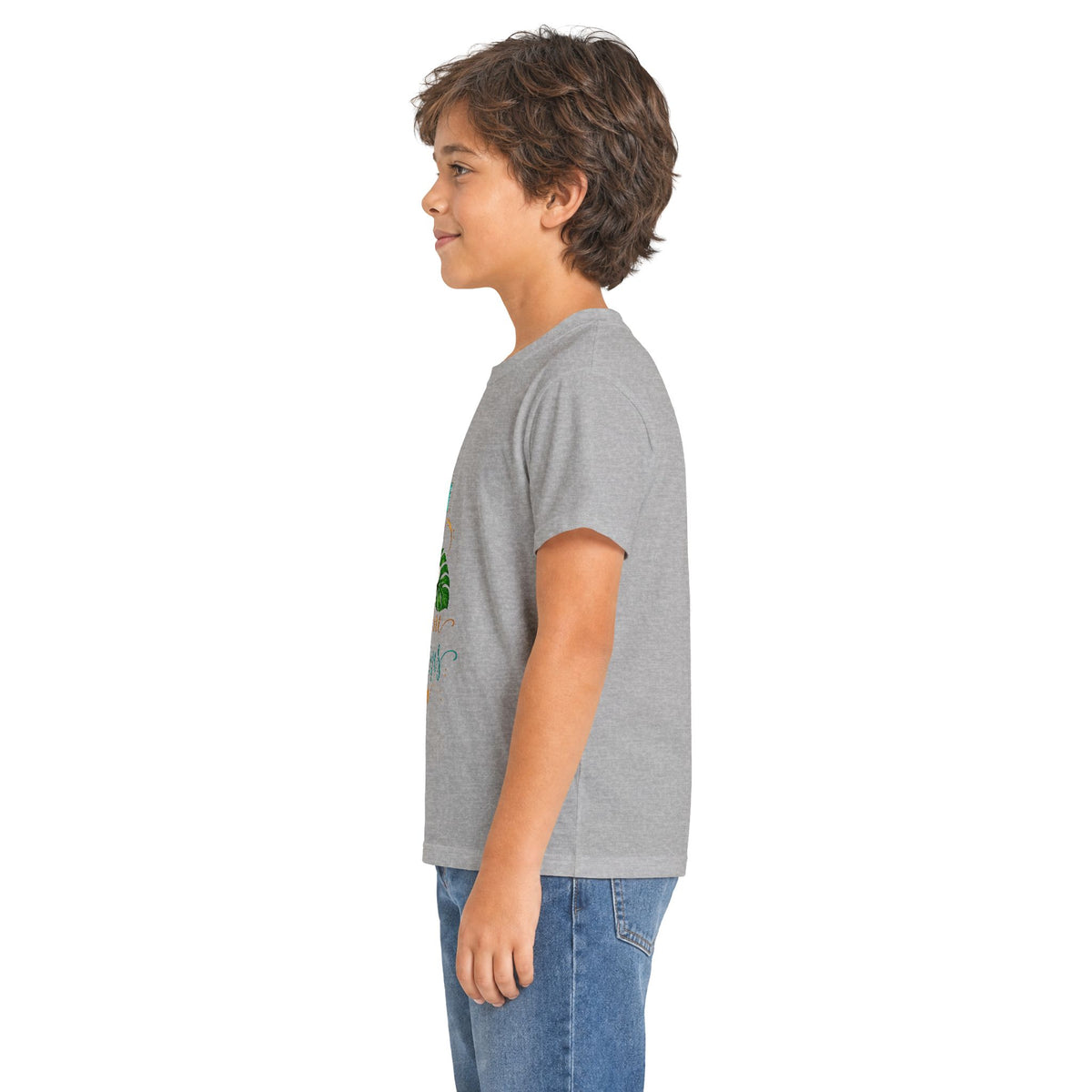 Kids Tee — Sunshine & Jesus Floral Cross Christian Graphic