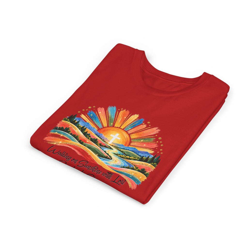 Youth Short Sleeve Tee – Walking On Sunshine with Lords Glory Design