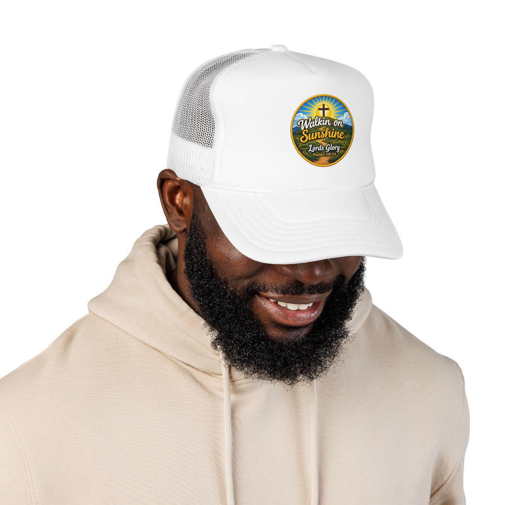 Walkin' on Sunshine Trucker Hat — 'Lord's Glory with Lori' Christian Mesh Cap