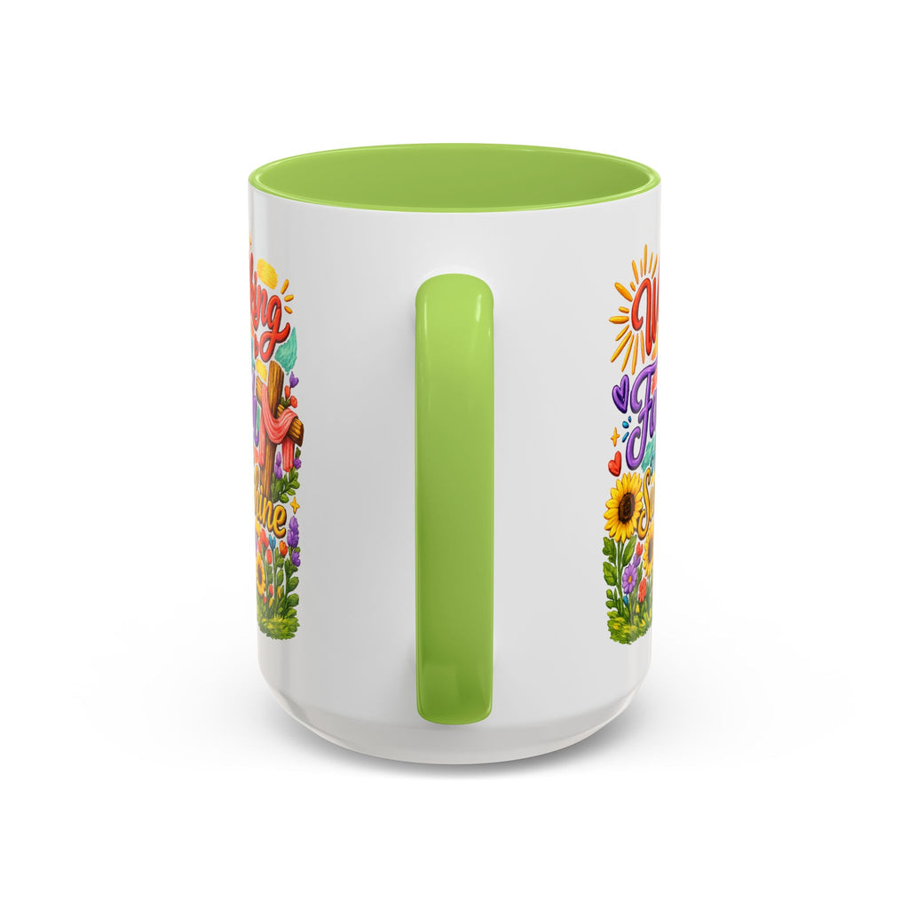 Walking by Faith and Sunshine Inspirational Coffee Mug