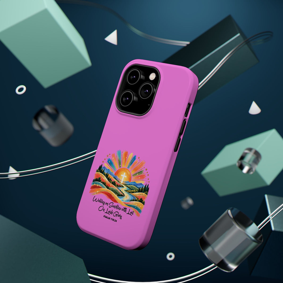 Magnetic Phone Case – “Walking on Sunshine with Lords Glory” Sunrise Design