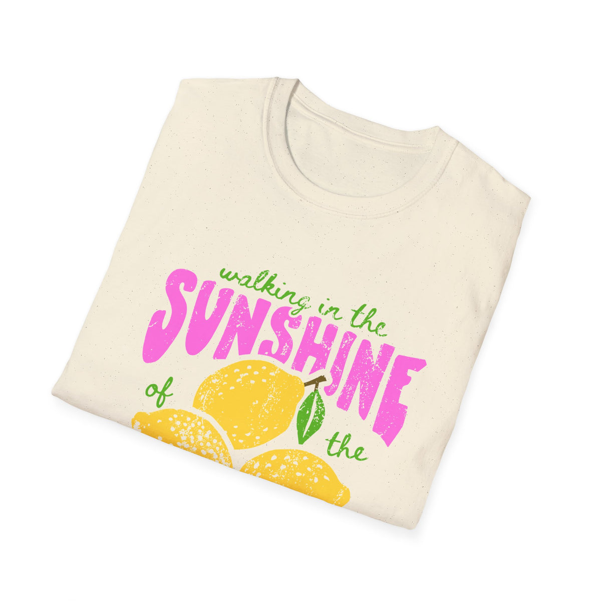 Walking on the Sunshine of the Lord T‑Shirt — Bright Lemon Faith Tee
