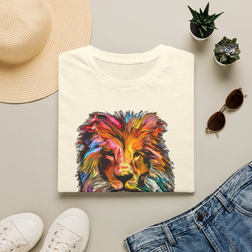 Lion of Judah Colorful Lion T-Shirt — "The Lion of Judah / Aryeh Yehudah" Graphic Tee