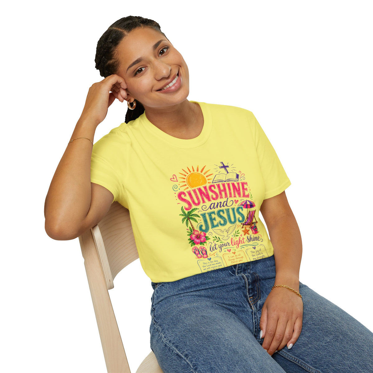 Sunshine and Jesus Christian Faith T-Shirt