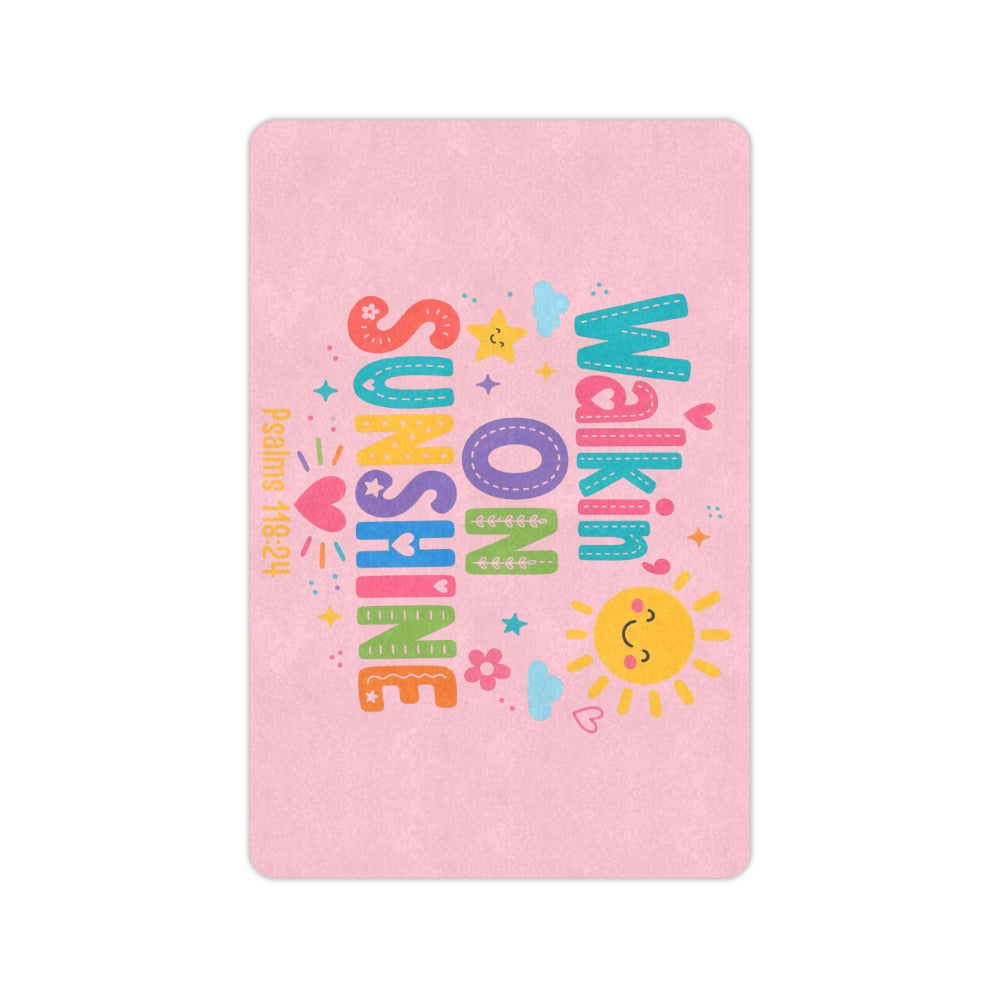 Walking on Sunshine Doormat 23.6"x15.7"  Made In USA