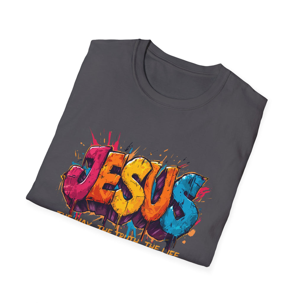 JESUS  Splash T-Shirt | Colorful Street Art Christian Tee
