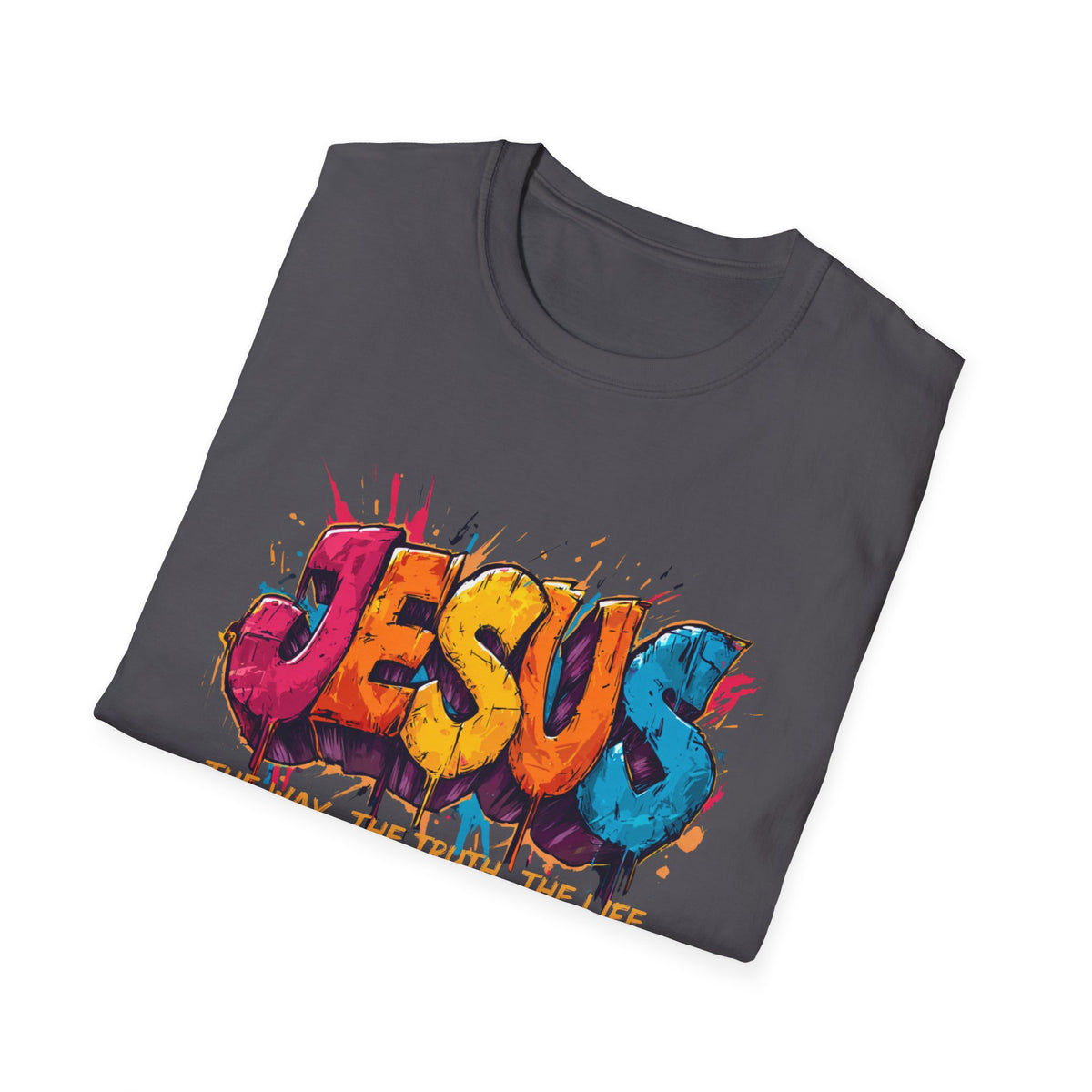 JESUS  Splash T-Shirt | Colorful Street Art Christian Tee