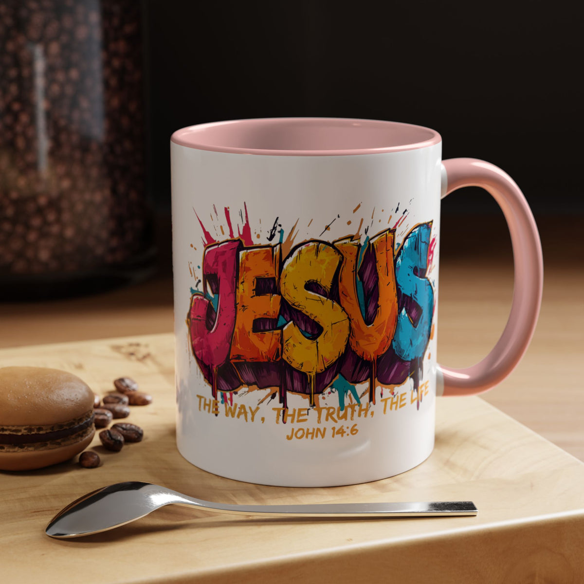 Jesus Graffiti Mug | Accent Coffee Mug 11oz 15oz