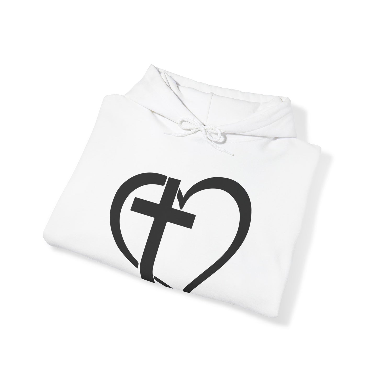 The Cross of Love -  Unisex Heavy Blend Hooded Sweatshirt