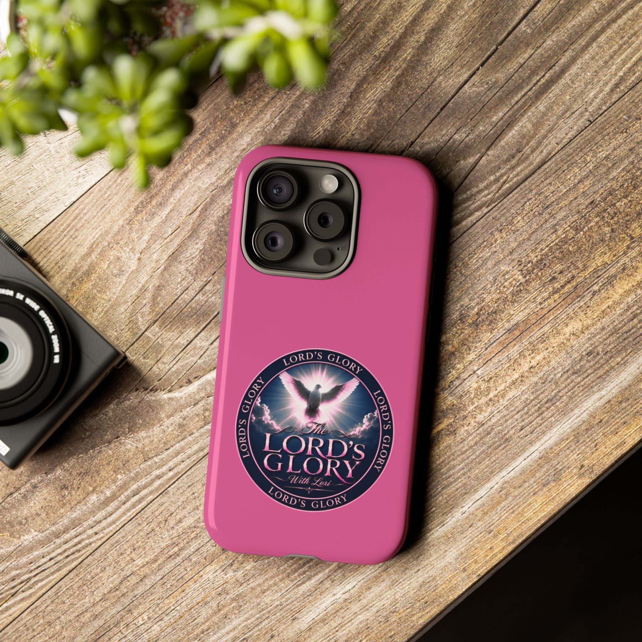 Christian Phone Case – "Lord's Glory with Lori" Dove Design Tough Case (Protective Phone Cover)