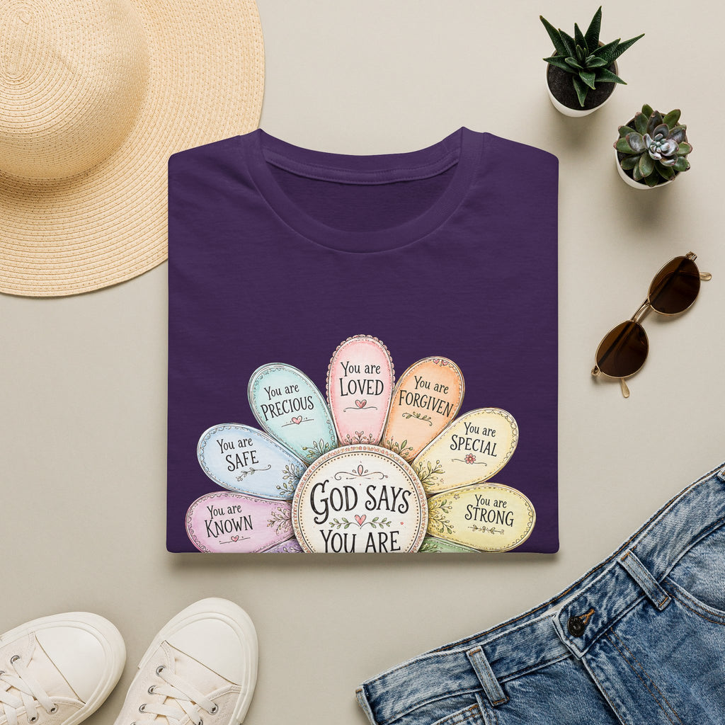 God Says You Are Loved Inspirational Christian T-Shirt