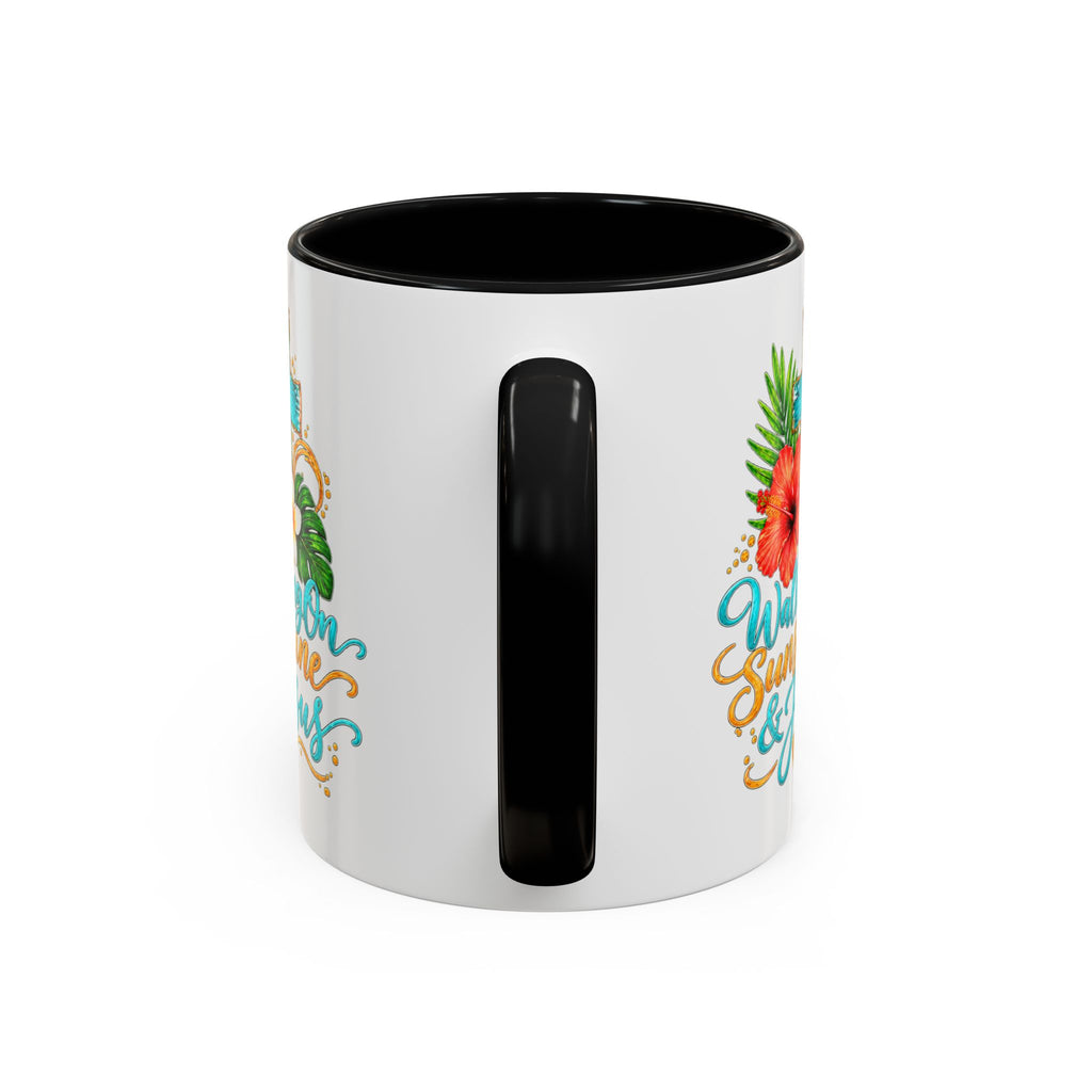 Walking on Sunshine & Jesus Coffee Mug – Floral Cross Accent Mug