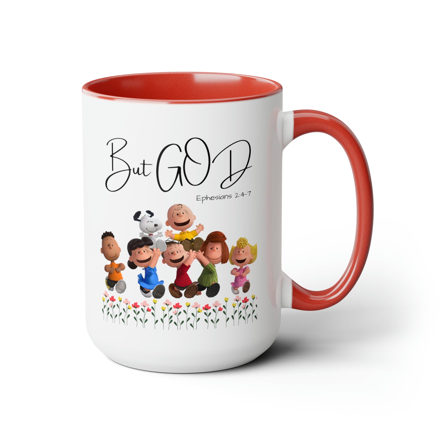 But GOD - Two-Tone Coffee Mugs, 15oz