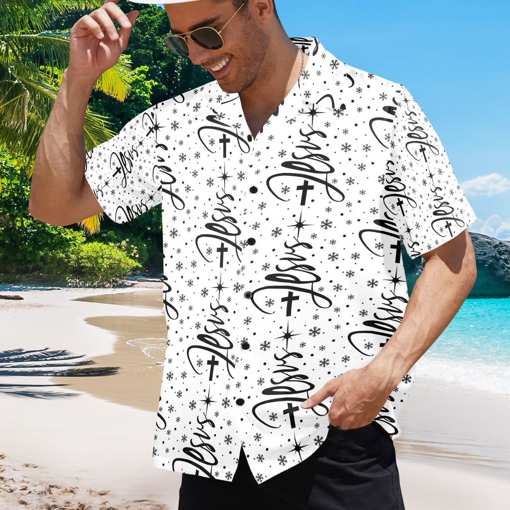 Men's All Over Print Jesus Shirt Made In USA Ships to USA Only