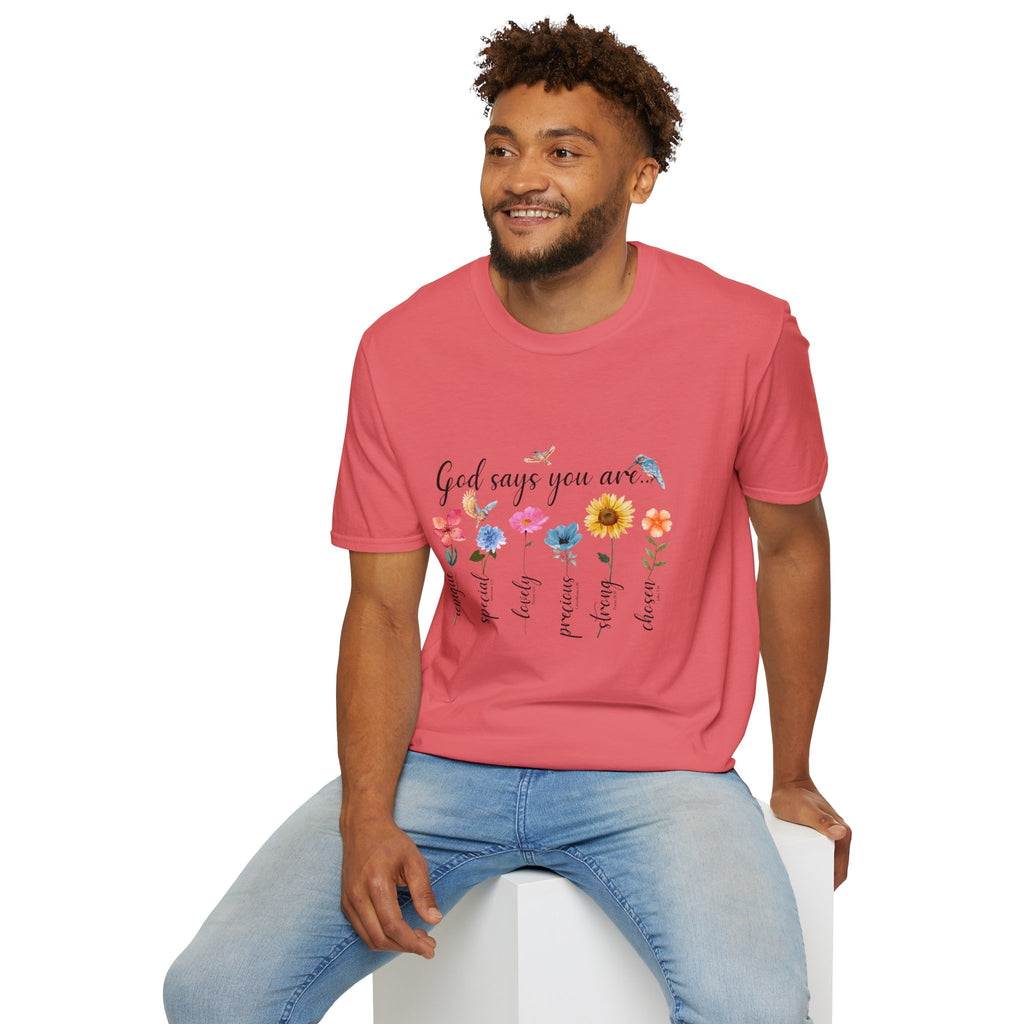 God Says You Are Loved Wildflower T-Shirt