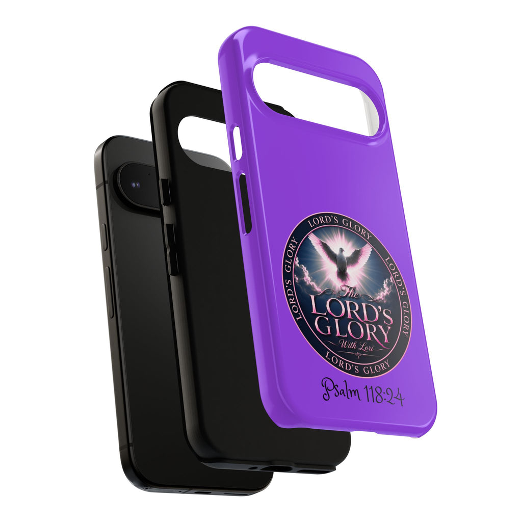 Christian Phone Case – "Lord's Glory with Lori" Dove Design Tough Case (Protective Phone Cover)