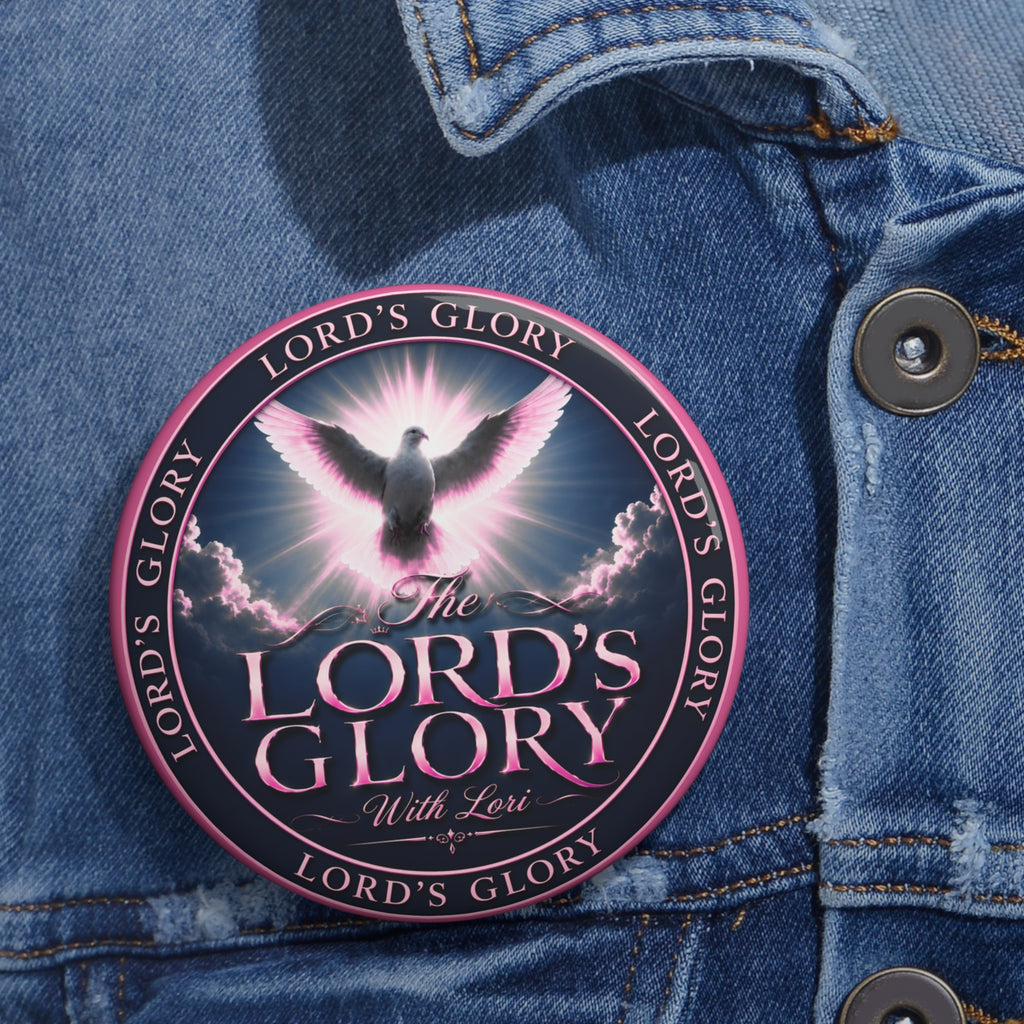 The Lord's Glory Dove Pin Button — Christian Faith Badge