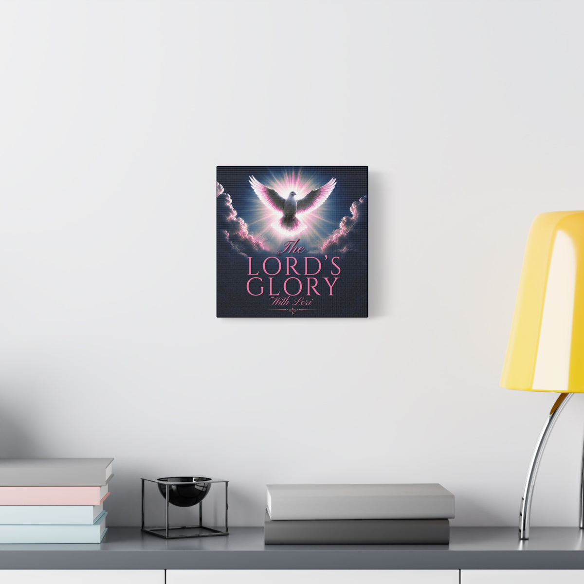Christian Wall Art Canvas - "The Lord's Glory with Lori" Dove Print