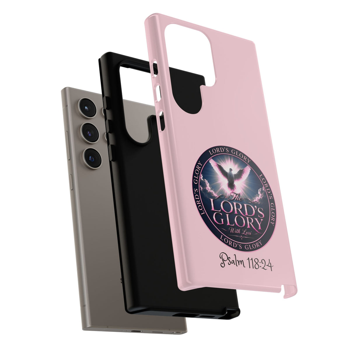 Christian Phone Case – "Lord's Glory with Lori" Dove Design Tough Case (Protective Phone Cover)