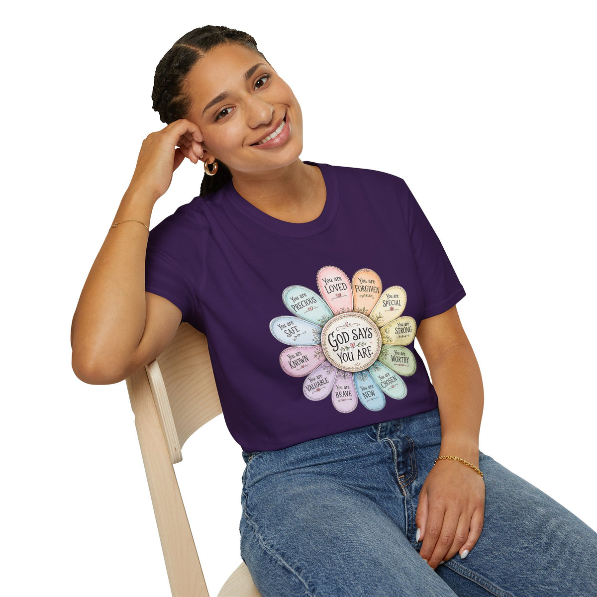 God Says You Are Loved Inspirational Christian T-Shirt