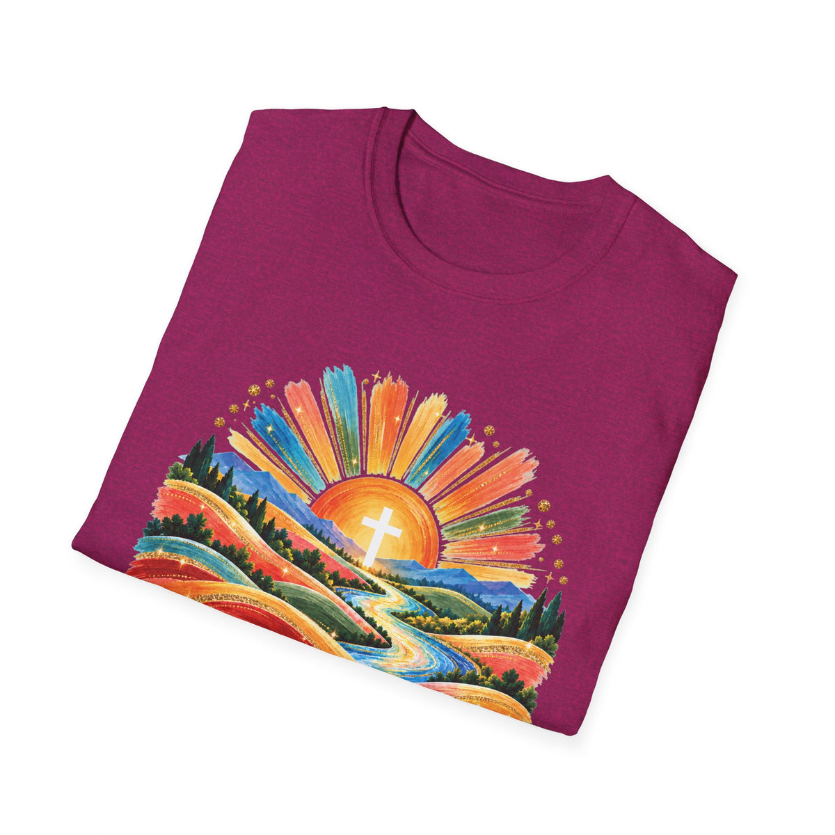 Walking On Sunshine with Lords Glory - with Lori Faith and Hope Christian Sunrise T-Shirt