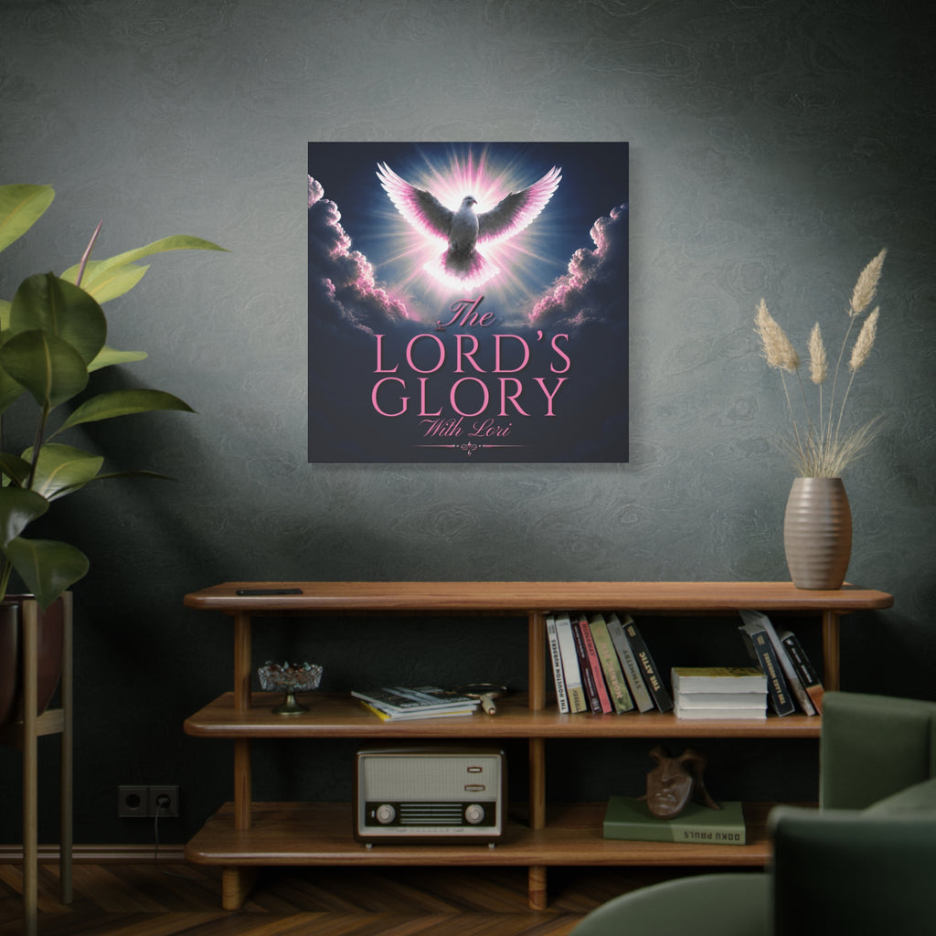 Christian Wall Art Canvas - "The Lord's Glory with Lori" Dove Print