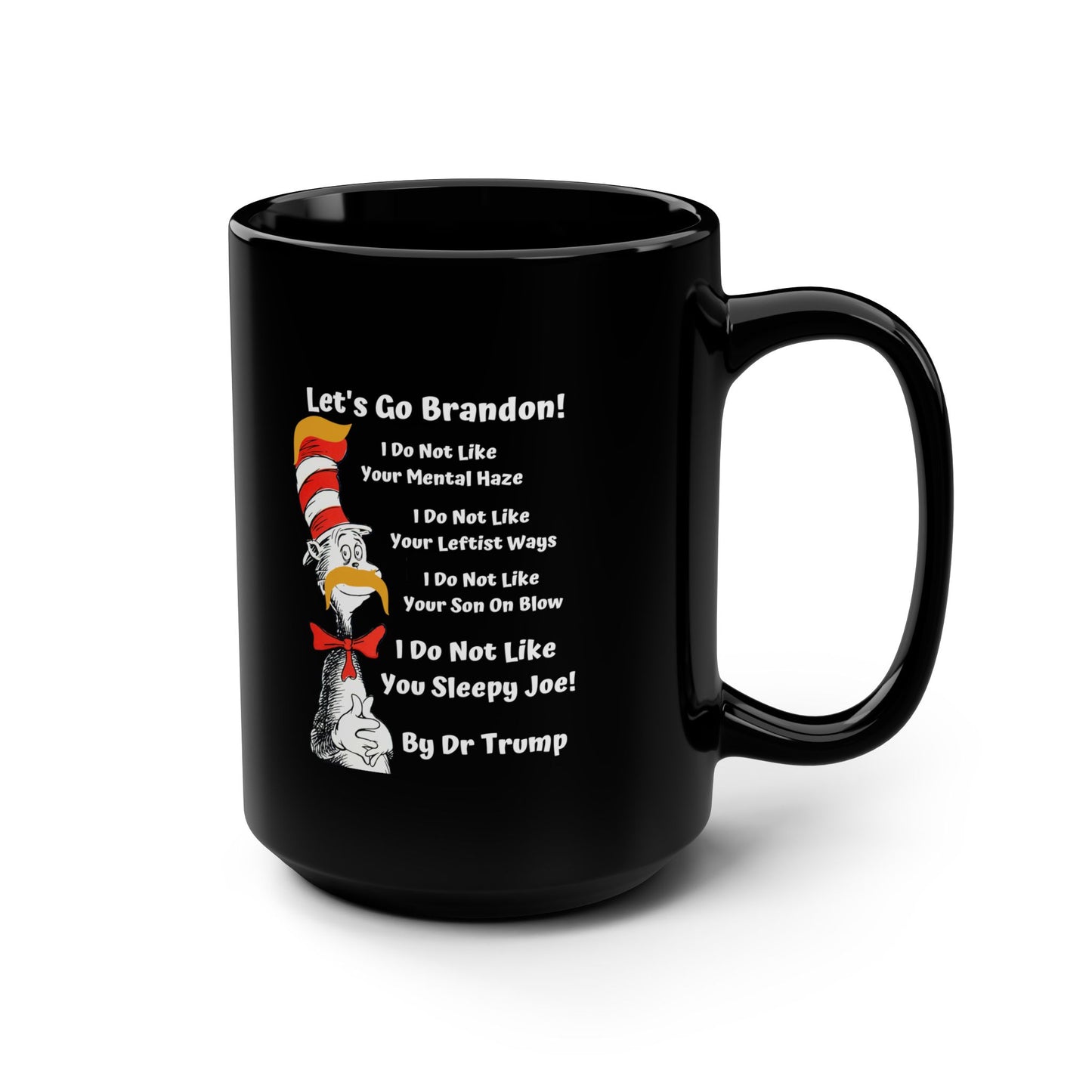 Dr Seuss Trump Black Mug 15oz