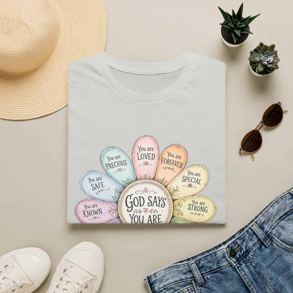 God Says You Are Loved Inspirational Christian T-Shirt